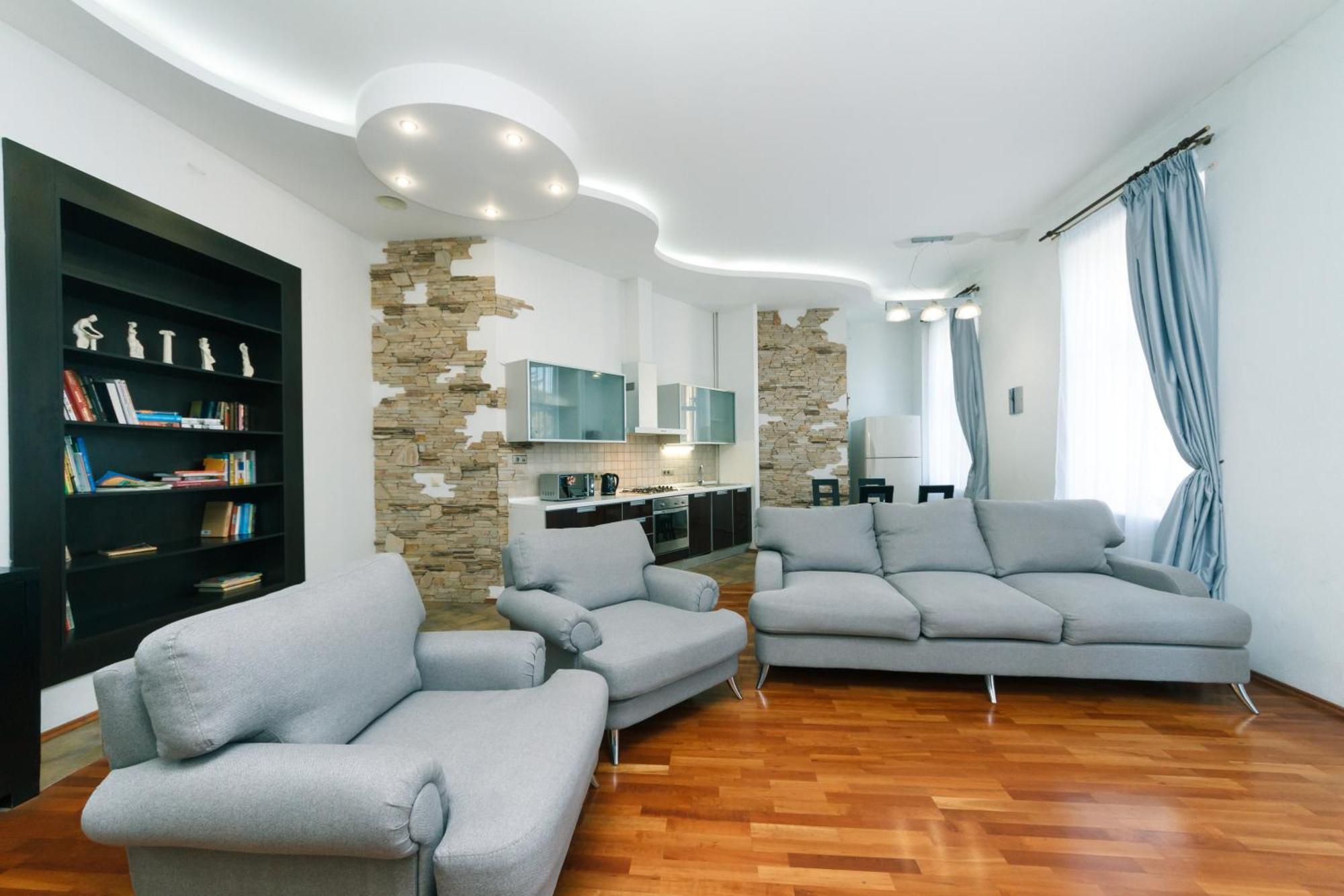 Lux Near Maidan, Khreschutyk 3Br Daire Kiev Dış mekan fotoğraf
